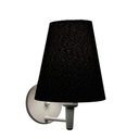 Ver imagem 3 de Arandela Cone Md-2007 Base Branco Cúpula em Tecido 20-08x18cm Preto - Bivolt