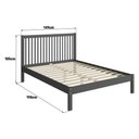 Ver imagem 5 de Cama de Casal de Madeira Maciça para Colchão 138x188cm Multimóveis Cr35276 Charcoal