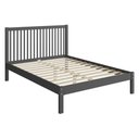 Ver imagem 3 de Cama de Casal de Madeira Maciça para Colchão 138x188cm Multimóveis Cr35276 Charcoal