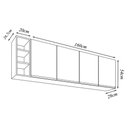 Ver imagem 4 de Armário Aéreo Apex Mdp/bp Branco G96 - Gran Belo