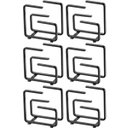 Ver imagem 1 de 6 Porta Guardanapos de Papel Preto Fosco para Cafeterias Suportes Organizadores de Mesas