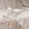 Manta Artesanal Decorativa Sala Sofá Poltrona Grande 1.40 X 2.10 Natural Enfeite Decoração Quarto Ca - 1