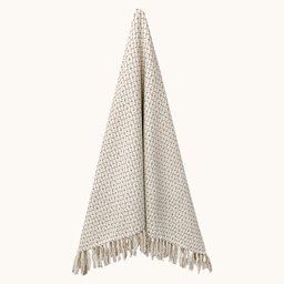 Manta Artesanal Decorativa Sala Sofá Poltrona Grande 1.40 X 2.10 Natural Enfeite Decoração Quarto Ca - 6
