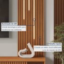 Ver imagem 3 de Home Arezzo 2 Portas com LED para TV até 75 pol. 220 cm Naturalle/Off White - Mavaular