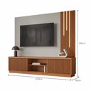 Ver imagem 5 de Home Arezzo 2 Portas com LED para TV até 75 pol. 220 cm Naturalle/Off White - Mavaular