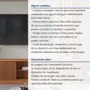 Ver imagem 2 de Home Arezzo 2 Portas com LED para TV até 75 pol. 220 cm Naturalle/Off White - Mavaular