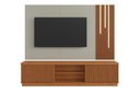 Ver imagem 4 de Home Arezzo 2 Portas com LED para TV até 75 pol. 220 cm Naturalle/Off White - Mavaular