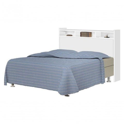 Cabeceira Melissa Solteiro 0,88cm Branco - Cambel