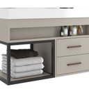 Ver imagem 1 de Gabinete para Banheiro 80cm x 56cm New 80 Bege/Nude