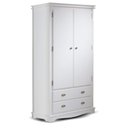 Ver imagem 1 de Guarda Roupa Solteiro 2 Portas e 2 Gavetas Manchester 2054 Linz Móveis - Branco
