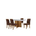 Ver imagem 2 de Conjunto Sala de Jantar Mesa Moscou Tp Canto Copo com 4 Cadeiras Valentina