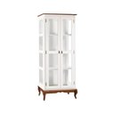 Ver imagem 1 de Cristaleira Com Lateral De Vidro 2 Portas BRANCO C/ IMBÚIA