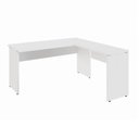 Ver imagem 2 de Mesa Escrivaninha 150cm em L Tampo 30mm Pés Painel F5 Office Cor:Branco