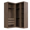 Ver imagem 3 de Guarda Roupa Modulado Dallas 4 Portas 3 Gavetas 8 Prateleiras