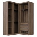 Ver imagem 2 de Guarda Roupa Modulado Dallas 4 Portas 3 Gavetas 8 Prateleiras
