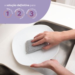 Esponjas limpeza de poliéster diária 3 peças - Simplo - 5