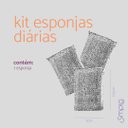Ver imagem 3 de Esponjas limpeza de poliéster diária 3 peças - Simplo