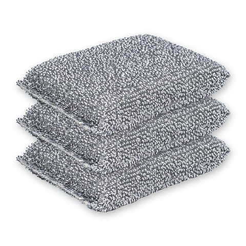 Esponjas limpeza de poliéster diária 3 peças - Simplo