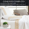 Lencol Casal Queen Size Elastico Pérola 400 Fios Extra Macio Supreme:off White - 6