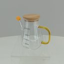 Ver imagem 2 de Bule de Borossilicato 500ml Transparente 13x16x16cm Chá Café Servir Mesa Cozinha