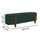 Ver imagem 3 de Puff Recamier Organico Imperial 160 cm Linho Verde Musgo Impo