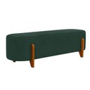 Ver imagem 1 de Puff Recamier Organico Imperial 160 cm Linho Verde Musgo Impo