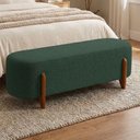 Ver imagem 2 de Puff Recamier Organico Imperial 160 cm Linho Verde Musgo Impo
