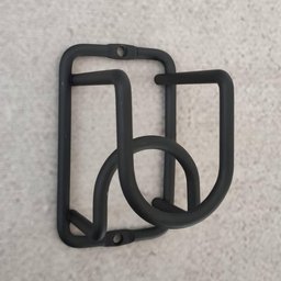 Kit 8 Mini Adega Cube para 3 Garrafas de Vinho Parede Espumante Aramada Preta Suporte - 5