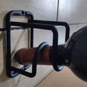 Ver imagem 6 de Kit 8 Mini Adega Cube para 3 Garrafas de Vinho Parede Espumante Aramada Preta Suporte
