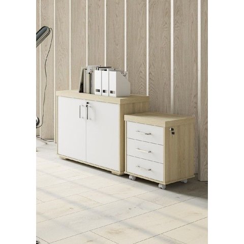 Conjunto Escritório: Balcão 6200 + Gaveteiro 6203