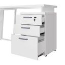 Ver imagem 7 de Mesa para Escritório em L com Gaveteiro Moderno 3 Gavetas MDP 150cm Branco F5 Office