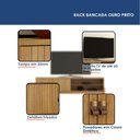 Ver imagem 4 de Rack Bancada Ouro Preto com Painel para TV Suspenso Frisado Curitiba 2240 Cinamomo-Valdemóveis