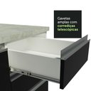 Ver mais imagens de Armário de Cozinha Completa 270cm Branco/Preto/Crema Jade Madesa 08