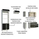 Ver imagem 5 de Armário de Cozinha Completa 270cm Branco/Preto/Crema Jade Madesa 08