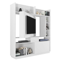 Estante Home Divisor de Ambientes Versus para Tv até 50” Branco Velluto - Pr Móveis - 3