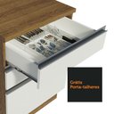 Ver mais imagens de Balcão Armário de Cozinha 60 cm 3 Gavetas Rustic/Branco Glamy Madesa