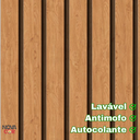 Ver imagem 4 de Papel de Parede Madeira Ripado Escritório Adesivo Autocolante 3mx58cm