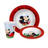 Kit Refeição Infantil Mickey Mouse Disney 3 Peças Prato, Tigela e Copo Melamina - Tuut - 1