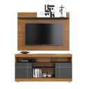 Ver imagem 3 de Conjunto Bancada Simpson com Painel Harris Noce Milano/ Preto Fosco para TV 55 Polegadas