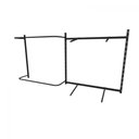 Ver imagem 3 de Arara de Roupas para Loja Quarto Closet 11 Peças Regulável 200x100 Cm Cor Preto Kit Clst1p123