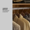 Ver imagem 7 de Guarda Roupa Casal 6 Portas e 2 Gavetas Illinois - Amêndola Touch/off White