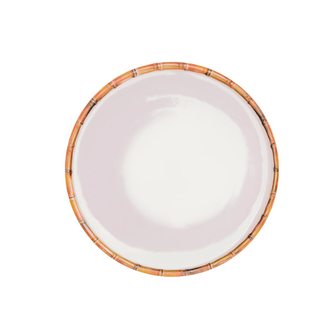 Jogo 4 Pratos de Jantar Melamina Bambu Asper 27cm Mimo Style