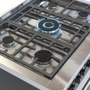 Ver imagem 3 de Fogão 5 Bocas Venax Temis a Gas Mesa de Inox preto 220v