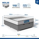 Ver imagem 2 de Cama Box Baú com Colchão de Molas Ensacadas Double Face Essence Probel Casal 138cm