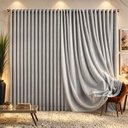 Ver imagem 1 de Cortina para Varão Marrye Linha Nobre 300cm x 250cm Poliéster Cinza Casa Show Enxovais