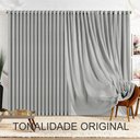 Ver imagem 3 de Cortina para Varão Marrye Linha Nobre 300cm x 250cm Poliéster Cinza Casa Show Enxovais