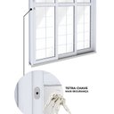 Ver imagem 6 de Porta Aço de Correr Lateral 3 Folhas com Grade Quadrada 213x150 Riobras Aço Pronto