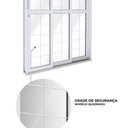 Ver imagem 3 de Porta Aço de Correr Lateral 3 Folhas com Grade Quadrada 213x150 Riobras Aço Pronto Branco
