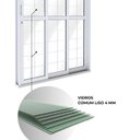 Ver imagem 5 de Porta Aço de Correr Lateral 3 Folhas com Grade Quadrada 213x150 Riobras Aço Pronto Branco