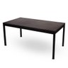 Mesa de Jantar Sao Paulo Aco e Madeira Preto Fosco 135cm - 66502 - 1